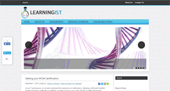 Desktop Screenshot of learningist.com