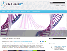 Tablet Screenshot of learningist.com